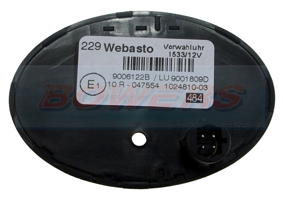 asto Thermo Top C/E/Z Heater 12v 1533 Digital Oval Timer 1301122D